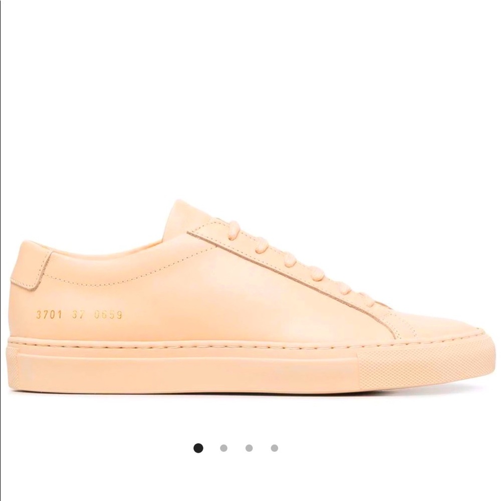 common projects leather trainers pink